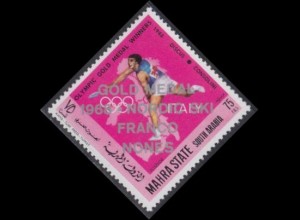 Aden Mahra State Mi.Nr. 143A It.Olympiasieger, Diskus, Consolini, m.Audr. (75)
