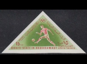 Aden Qu'aiti State Mi.Nr. 209B Olympia 1968 Mexiko, Fußball (15)