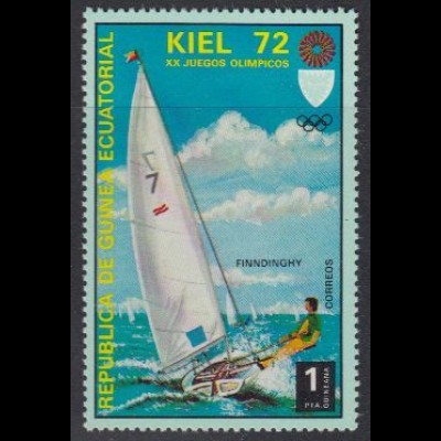 Äquatorialguinea Mi.Nr. 98 Olympia 1972 München/Kiel, Segeln (1)