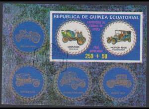 Äquatorialguinea Mi.Nr. Block 229 Autoveteranen: Ceirano und Horch 