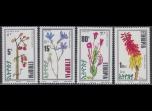 Äthiopien Mi.Nr. 1409-12 Blumen (4 Werte)
