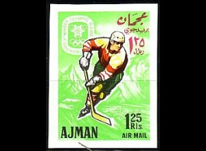 Ajman Mi.Nr.204B Olympia 68, Eishockey (1,25 R)