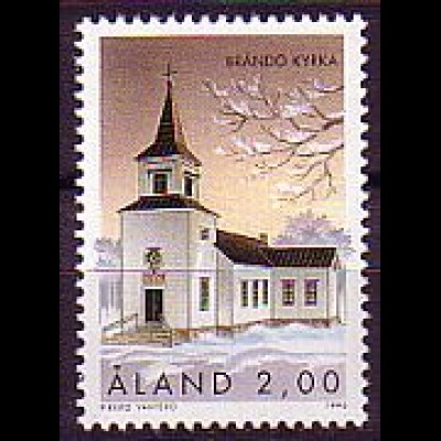 Aland Mi.Nr. 119 Kirche von Brandö (2M)