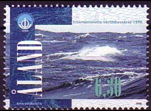 Aland Mi.Nr. 141 Int. Jahr des Ozeans, Meereswellen (6.30M)