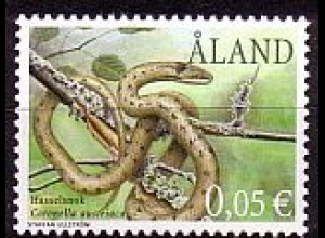 Aland Mi.Nr. 199 Amphibien und Kriechtiere, Haselnatter (0,05)