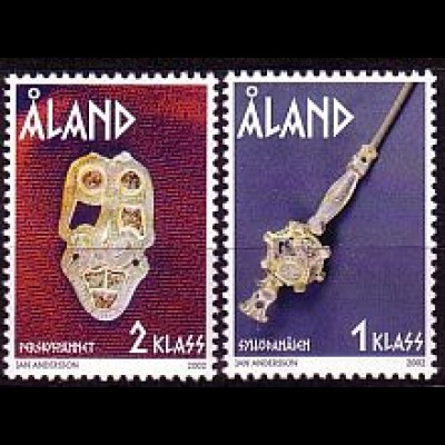 Aland Mi.Nr. 210-211 Funde aus der Eisenzeit (2 Werte)