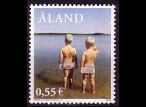 Aland Mi.Nr. 225 Aland in den Augen Prominenter, Jungen am Strand (0,55)