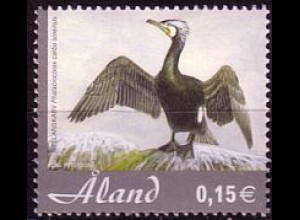 Aland Mi.Nr. 244 Freim. Neu eingewanderte Vögel, Kormoran (0,15)