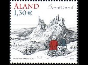 Aland Mi.Nr. 254 Vergnügungsreisen nach Bomarsund, Comiczeichnung (1,30)