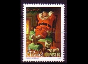 Aland Mi.Nr. 288 Weihnachten 2007, Weihnachtsmann im Lehnstuhl (-)