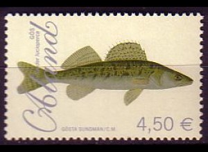 Aland Mi.Nr. 290 Fische, Zander (4,50)