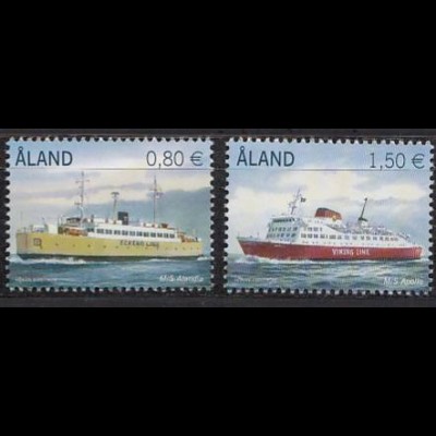 Aland Mi.Nr. 337-38 Fährschiffe (2 Werte)
