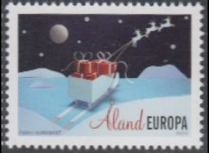 Aland MiNr. 416 Weihnachten, Schlitten mit Geschenken (-)