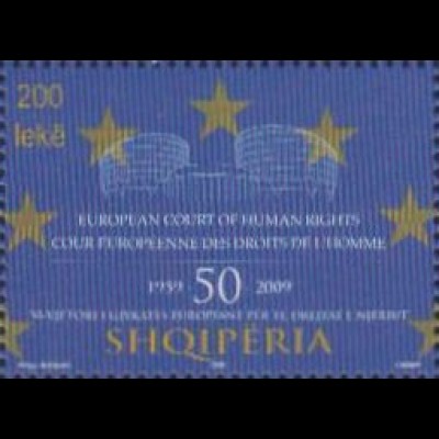 Albanien Mi.Nr. 3298 50J.Europ.Gerichtshof f.Menschenrechte (200)