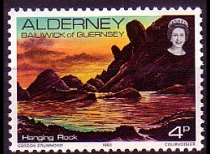 Alderney Mi.Nr. 2 Hanging Rock (4)
