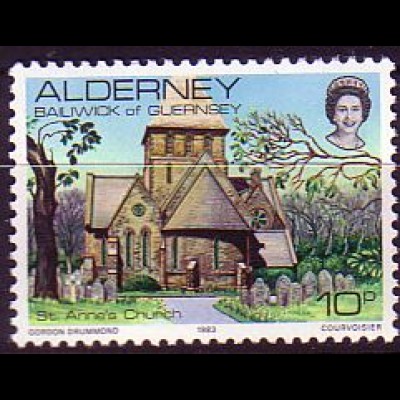 Alderney Mi.Nr. 4 Kirche von St. Anne (10)