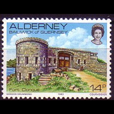 Alderney Mi.Nr. 8 Fort Clonque (14)
