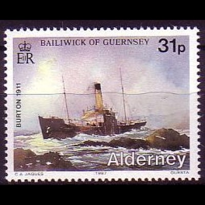 Alderney Mi.Nr. 35 Burton (31)