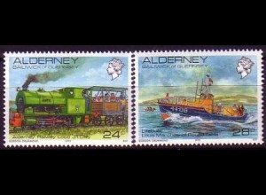 Alderney Mi.Nr. 59-60 Ansichten von Alderney (2 Werte)