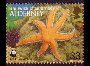 Alderney Mi.Nr. 63 Siebenarmiger Seestern (33)