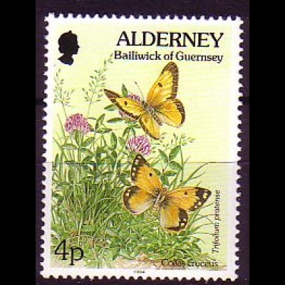 Alderney Mi.Nr. 68 A Postillon, Wiesenklee (4)