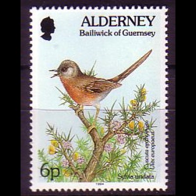 Alderney Mi.Nr. 70 A Provence-Grasmücke (6)