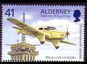 Alderney Mi.Nr. 88 Jagd- und Sportflieger, 100. Geb. Tommy Rose (41)
