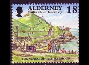 Alderney Mi.Nr. 108 Gründung de Hafens (18)
