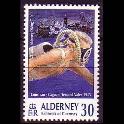 Alderney Mi.Nr. 117 Aqualunge, Dampfschiff "Stella" (30)