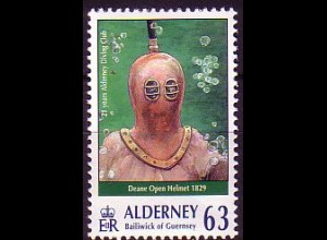 Alderney Mi.Nr. 120 Offener Tauchapparat (63)