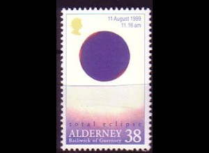 Alderney Mi.Nr. 134 Sonnenfinsternis Alderney 11.8.89, 11.16 Uhr (38)