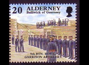 Alderney Mi.Nr. 138 Festungsartellerie (20)