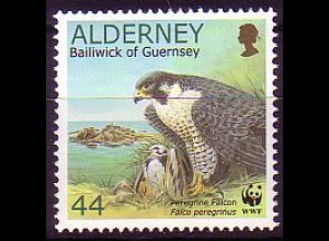 Alderney Mi.Nr. 149 A Wanderfalke mit Beute (44)