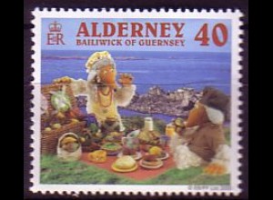 Alderney Mi.Nr. 154 Wombles beim Picknick a.d. Trois.Vaux-Bucht (40)