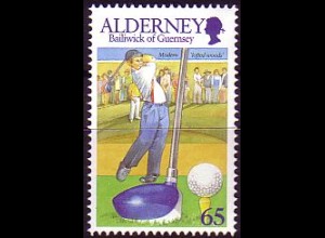 Alderney Mi.Nr. 178 Driver, Ball auf Tee (65)
