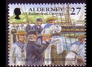 Alderney Mi.Nr. 181 Grundberührung von HMS "Emerald" (27)