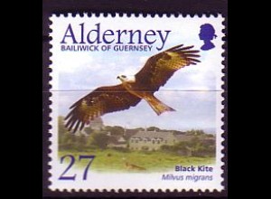 Alderney Mi.Nr. 189 Schwarzmilan (27)