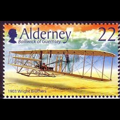 Alderney Mi.Nr. 206 Wright Fleyer (22)