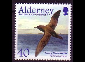 Alderney Mi.Nr. 215 Dunkler Sturmtaucher (40)
