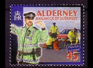 Alderney Mi.Nr. 222 Absichern eines Verkehrsunfalls (45)