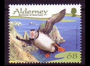 Alderney Mi.Nr. 285 Seevogel: Papageitaucher (68)