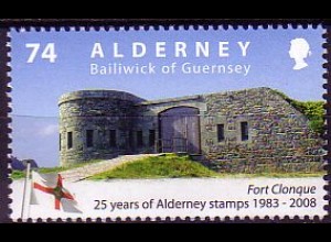 Alderney Mi.Nr. 337 Landschaften, Fort Clonque (74)