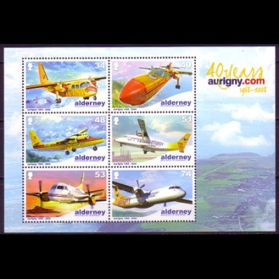 Alderney Mi.Nr. Block 22 Aurigny Air Service, Flugzeuge