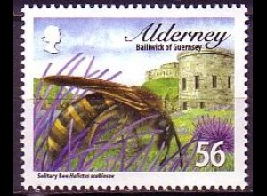 Alderney Mi.Nr. 349 Einheimische Bienen, Furchenbiene (56)