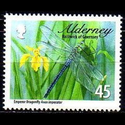 Alderney Mi.Nr. 370 Libellen, Große Königslibelle (45)