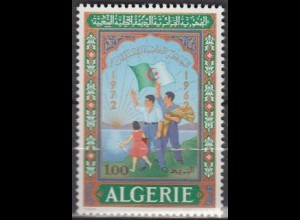 Algerien Mi.Nr. 594 10 Jahre Unabhängigkeit, Landesflagge u.a. (1,00)