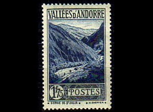 Andorra frz. Mi.Nr. 71 Freim. Schlucht von St. Julià (1,75 Fr)