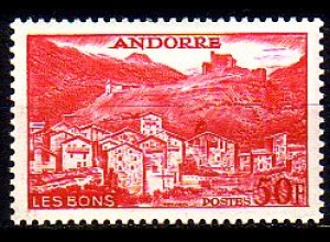 Andorra frz. Mi.Nr. 156 Freim. Lens Bons (50)