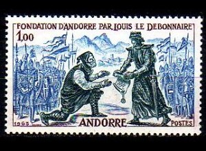 Andorra frz. Mi.Nr. 181 Gründungspergament von Andorra, Ludwig der Fromme (1)