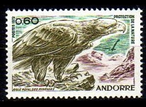Andorra frz. Mi.Nr. 240 Naturschutz, Steinadler (0,60)